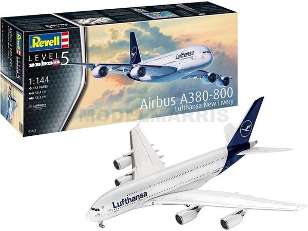 Revell 03872 1/144 Airbus A380-800 Lufthansa Neue Lackierung-image