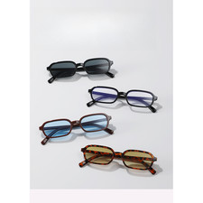 Square Sunglasses UV400 Protection Lightweight 17g for Travel Driving Fashion