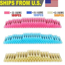 300Pcs Heat Shrink But Connector Waterproof Electrical Wire Marine Butt Splice