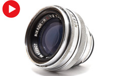 Working Nikon NIKKOR-H C 5cm 50mm F/2 50/2 S Mount Lens Nippon Kogaku JAPAN