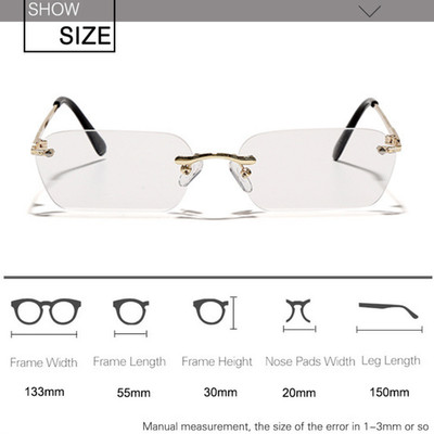 Retro-transparente Linsen, Goldene Luxus-Hip-Hop-Modebrille