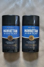 NEW 2 X Bath  Body Works Men Manhattan Nightcap Antiperspirant Deodorant 2.7 oz
