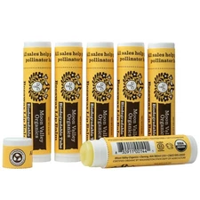 Moon Valley Organics Beeswax Lip Balm for Moisturizing 6 Count (Pack of 1) 