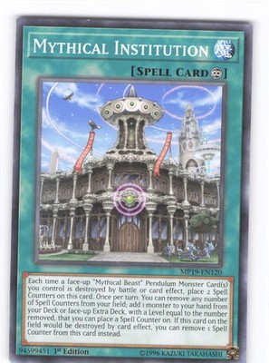2019 Mythical Institution Common Gold Sarcophagus Tin Mega Pack MP19-EN120