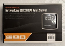 Monoprice 5342 Networking USB 2.0 Print Server - Black