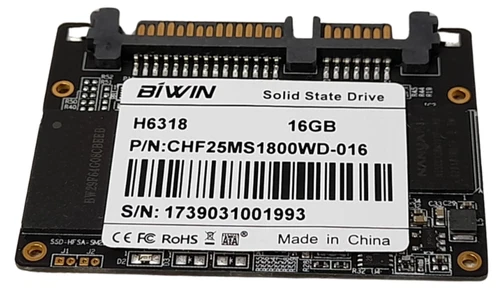 BIWIN CHF25MS1800WD-016 16GB SATA SSD 1.8" Half-Slim 100% Health