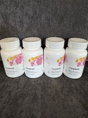 Thorne Basic Prenatal Supplement 4-Pack 360 Capsules EXP 05/2026 ~ RETAIL $151
