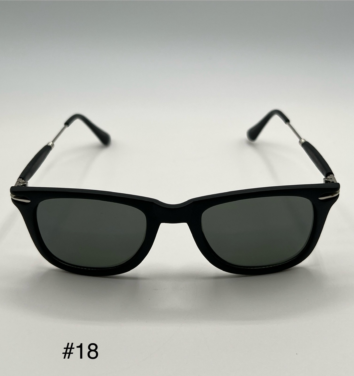 Classic Black Rectangular Fashion Sunglasses – Da… - image 1