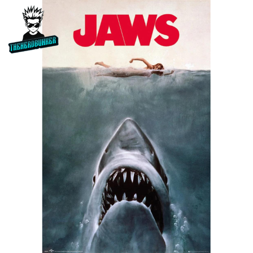 Jaws Maxi Poster Movie Poster Retro - Picture 1 of 1