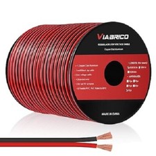 16 Gauge Wire, 16AWG Automotive Wire Electrical Wire 100FT 2 Conductor Red Black