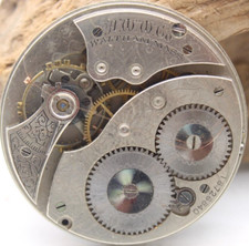 1912 WALTHAM POCKET WATCH MOVEMENT 18726840 GRADE 210 12s 7j DI2