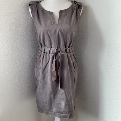 Anthropologie Golden Ratio Women's Size Small Brown Dress Short Pullover  Strwtch | eBay