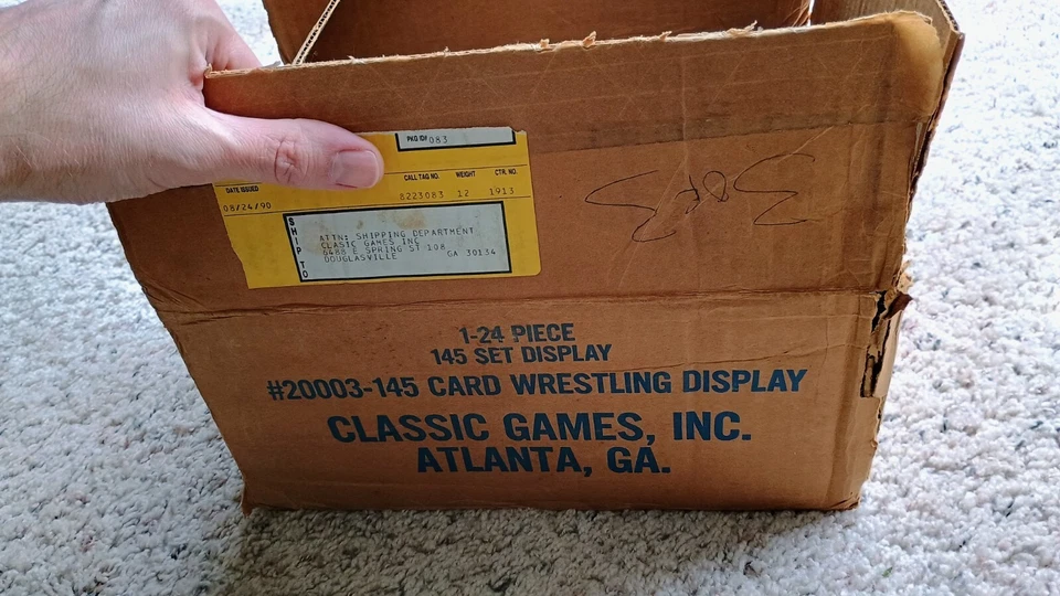1990 Classic WWF (1) Sealed Set Series 1 from Case - Hogan Warrior RC Andre WWE - Image 4 of 4