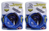 (2) Bullz Audio 8 Gauge Amplifier Amp Installation Power Wiring Kits | Epak8bl on sale (2) Bullz Audio 8 Gauge Amplifier Amp Installation Power Wiring Kits | Epak8bl on sale