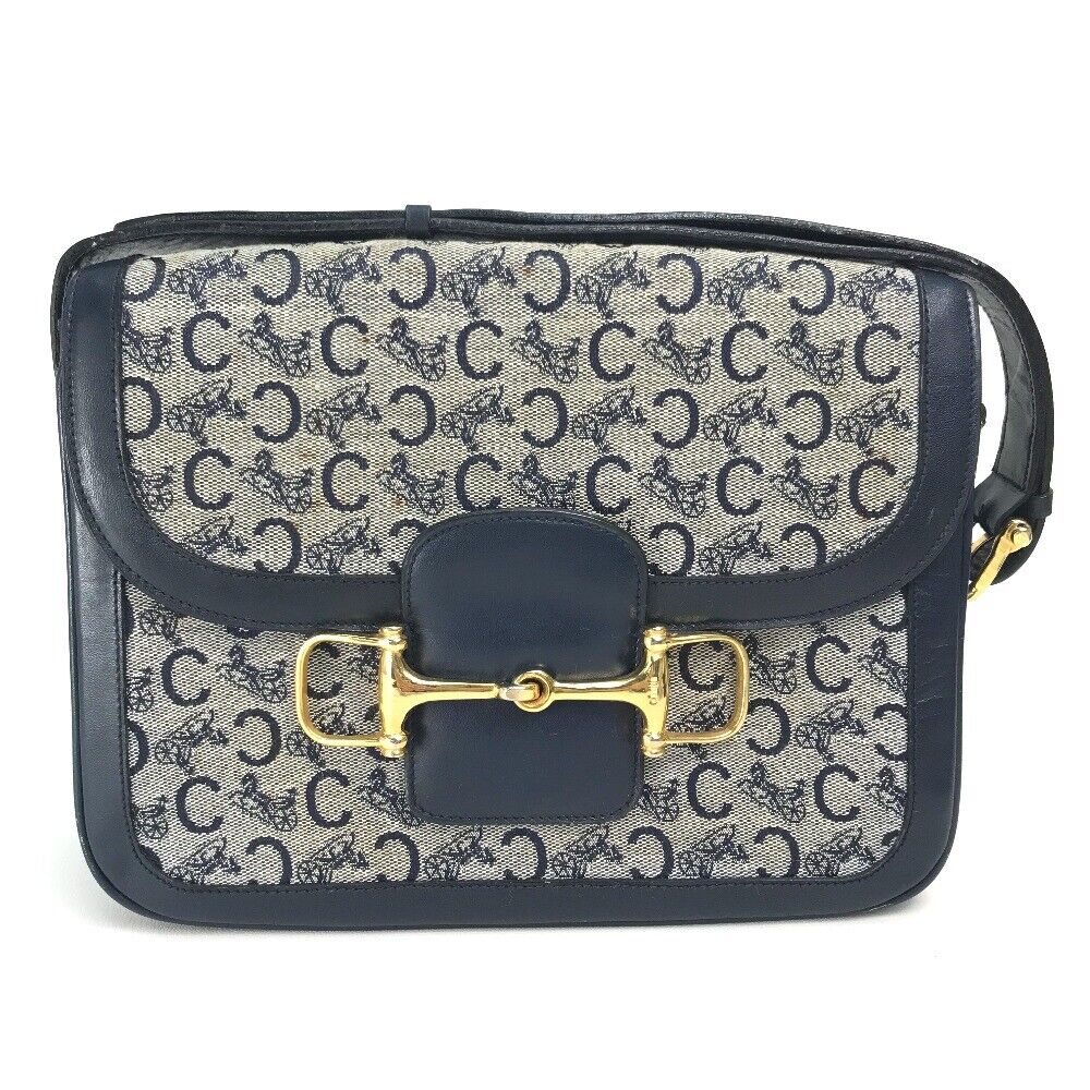 CELINE Old CELINE C carriage Monogram vintage Shoulder Bag CELINE Old CELINE C carriage Monogram vintage Shoulder Bag