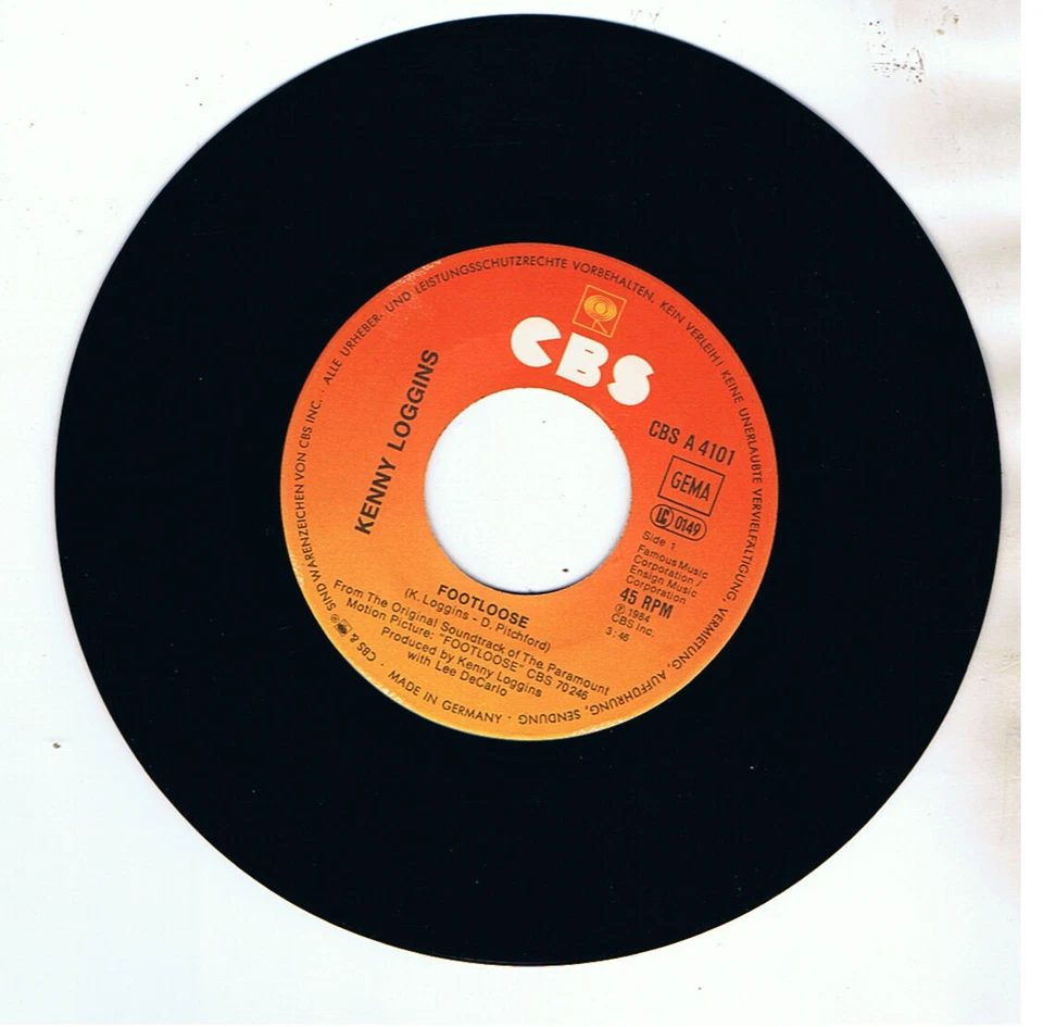 KENNY LOGGINS 7" SINGLE FOOTLOOSE - Bild 3 von 4
