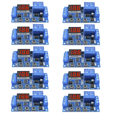 1-10PCS 12V LED Automation Delay Timer Control Switch Relay Digital Display