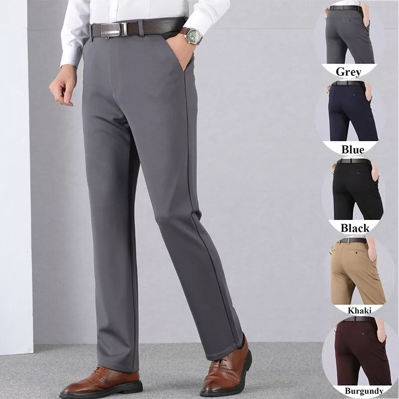 Men's Dress Pants Men Slim Fit Plaid Print Zipper Casual Fashion Long Pants  Trousers Mens Office Pants Coffee at Amazon Men's Clothing store