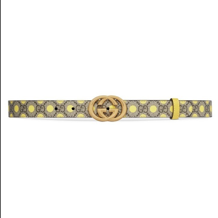 NWT Gucci interlocking GG polka-dots GG print belt - size 80-32 SALE! NWT Gucci interlocking GG polka-dots GG print belt  main image 3