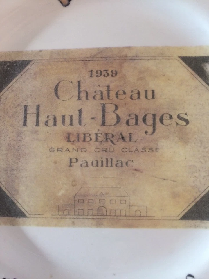 Rosanna 8" Platos Vino Chateau Haul-Bages & Lafaurie-Peyraguey Juego De 2 Italia Foto 4 de 4