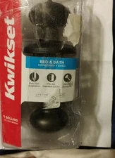 Kwikset 93001-868 Cove Bed and Bath Knob in Venetian Bronze 300CV 11P CP