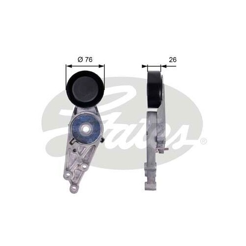 Galet Tendeur De Courroie GATES T39563 – Pour AUDI A4, A5, A6, Q5, VW Touareg – Diamètre 70,3 Mm