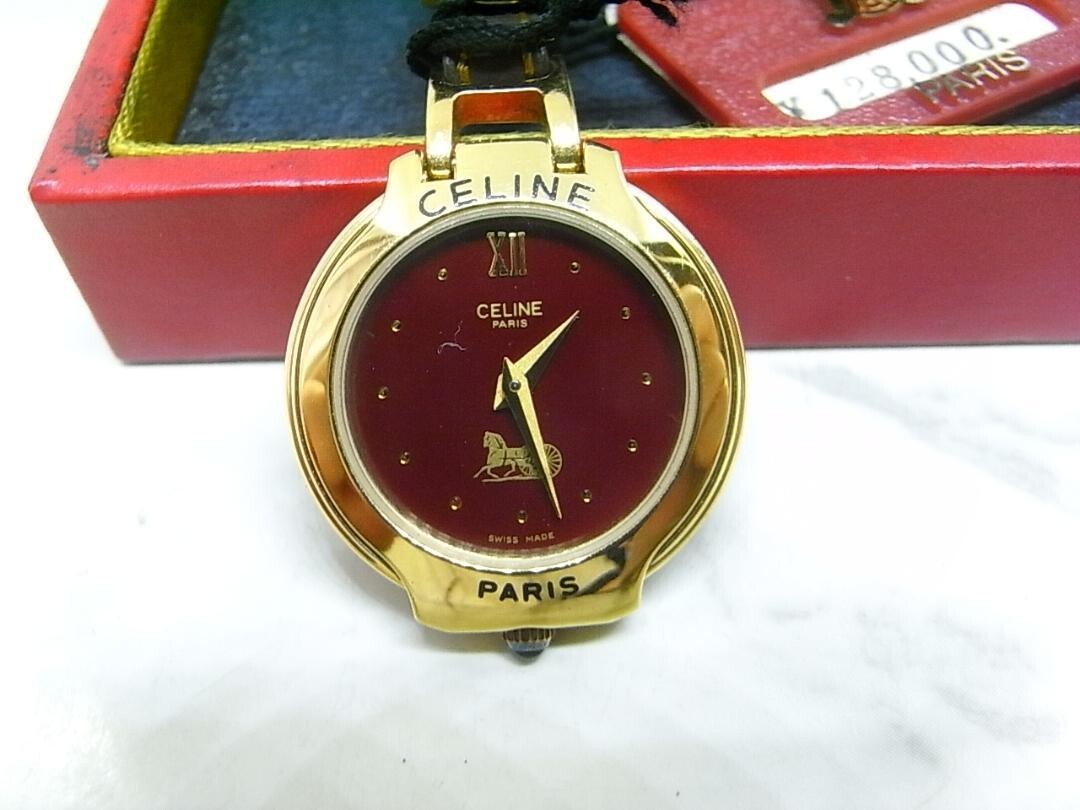 【ジャンク品】CELINE セリーヌ ヴィンテージ ポケットウォッチ Authentic Celine Vintage Pocket Watch Quartz Red | eBay