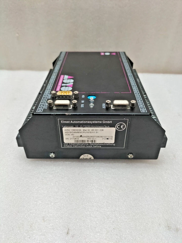 ELREST 10803036 ASYS CAN/M3/CPU167E/V1.51 DCE-4V LINEAR SERVO DRIVE - Image 3 of 4