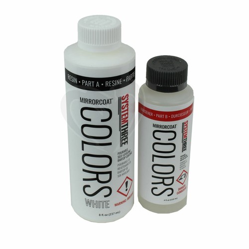 System 3 #0510K38 12oz White Mirrorcoat Kit