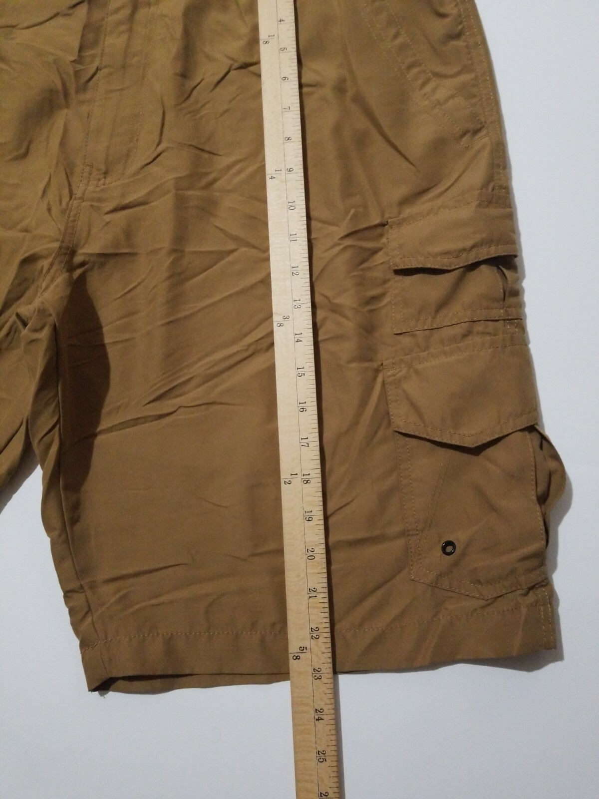 IRON CO. CARGO SHORTS LIGHTWEIGHT BEIGE SIZE 40 Gem