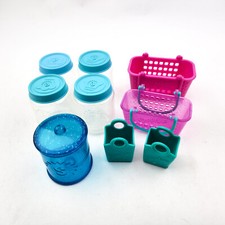Shopkins Shopping Baskets Bags Jar Lot of 9 Accessory Replacement Parts