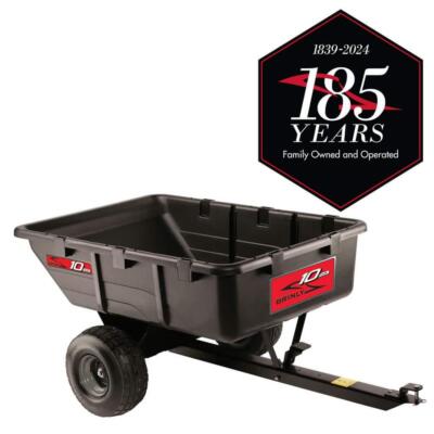 Dump Trailer Cart Tow Behind Universal Hitch Lawn Mower Utility