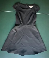 French Connection Classic Black Dress Cap Sleeve A Line Size 2