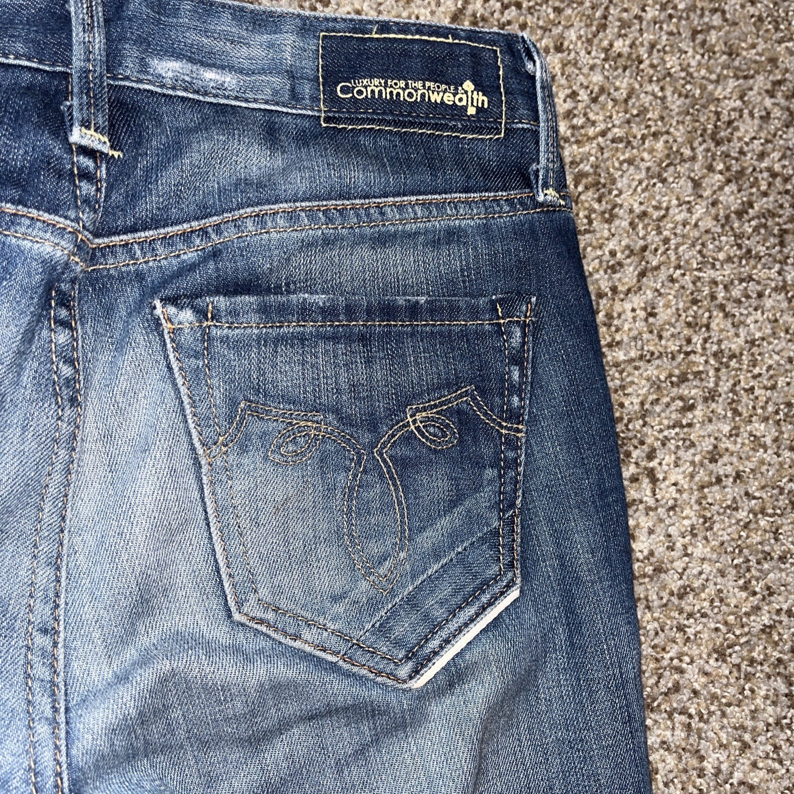 Womens Lindey Luxury For The People Commonwealth Blue Jeans 24 (27x34) - View 15