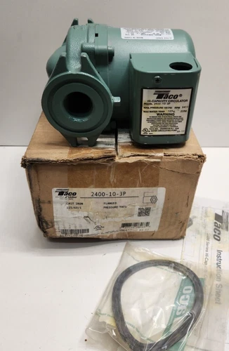 NEW OLD STOCK! TACO 115V CAST IRON 3450 RPM CIRCULATING PUMP 2400-10-3P