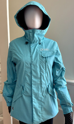 O Neill Women's Ski Jacket Explore Series : S - Aqua Blue - Very Good Condition