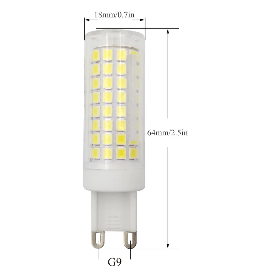 6pcs G9 102 2835 LED Light Bulbs Bulb Ceramics Lights Crystal Lamp 110V - Image 4 of 4