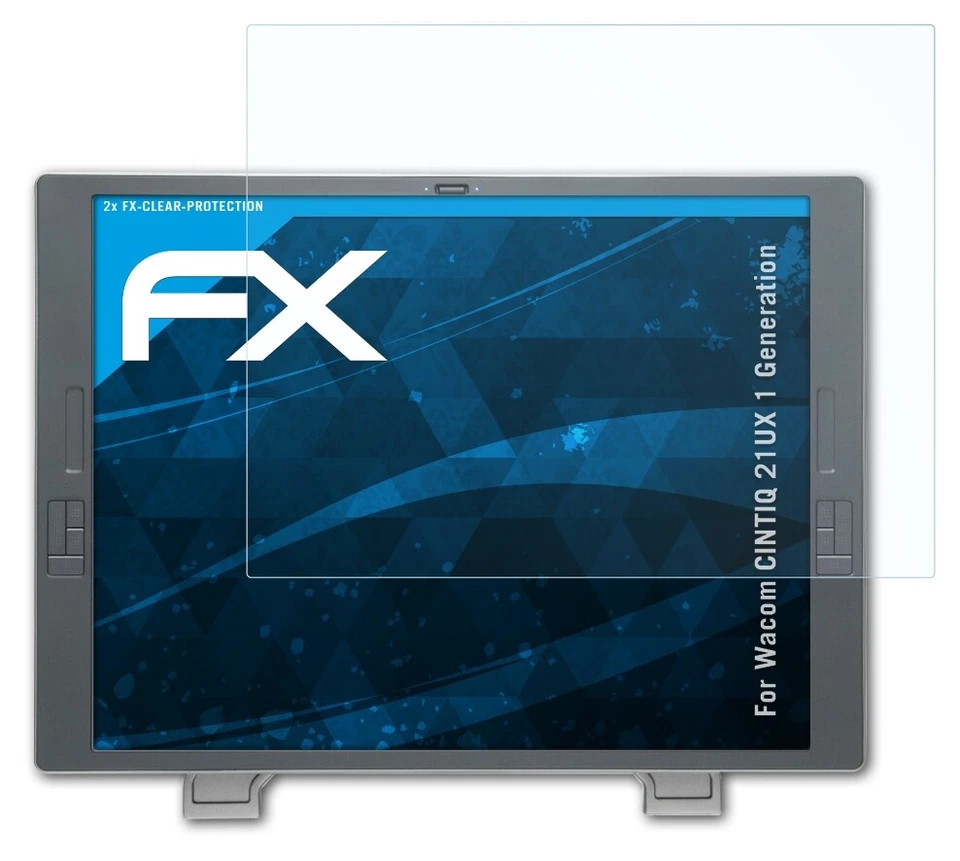 atFoliX 2x Protecteur d'écran pour Wacom CINTIQ 21UX 1 Generation clair - Photo 3/4