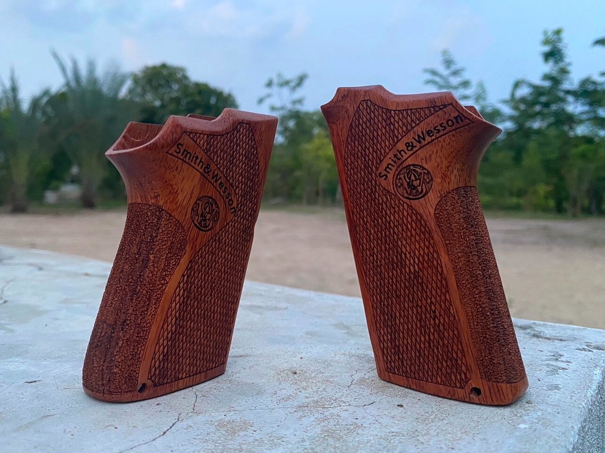 Solid wood Grips For S&W Model 5906 and 5906 Tactical | eBay