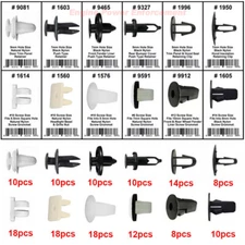 146Pcs For Toyota Fender Door Hood Bumper Trim Door Panel Clip Retainer Fastener