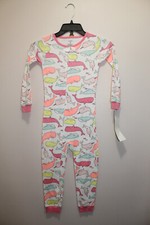 CARTER'S BOYS ONE-PIECE PAJAMA 100 COTTON WHALES VARIETY PRINT MULTICLR SIZE 5T