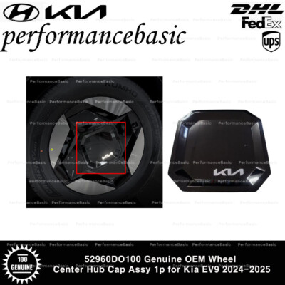 52960DO100 Genuine OEM Wheel Center Hub Cap Assy 1p for Kia EV9 2024-2025
