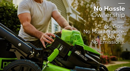 Greenworks 80V 21 inch Self-propelled Lawn Mower Dual Battery Port 5Ah Battery - Picture 9 of 9