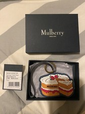 MULBERRY Cake Leather Keyring -brand New