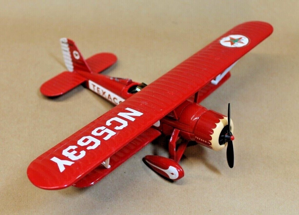 Red Texaco 14 Die-cast Metal Plane Coin Bank NC563Y | eBay