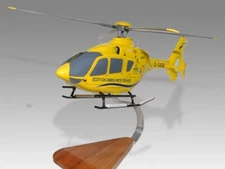 Airbus Eurocopter EC135 Scottish Ambulance Desk Wood Helicopter Model Large 1/32