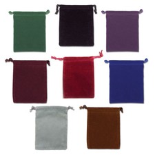 Velveteen Mojo Bag 3" x 4" - Choose from Eight Colors - Single Drawstring Pouch