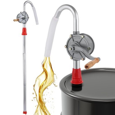 Oil Barrel Pump Aluminum Rotary Hand Crank Drum Pump Manual Barrel Oil Pump H...