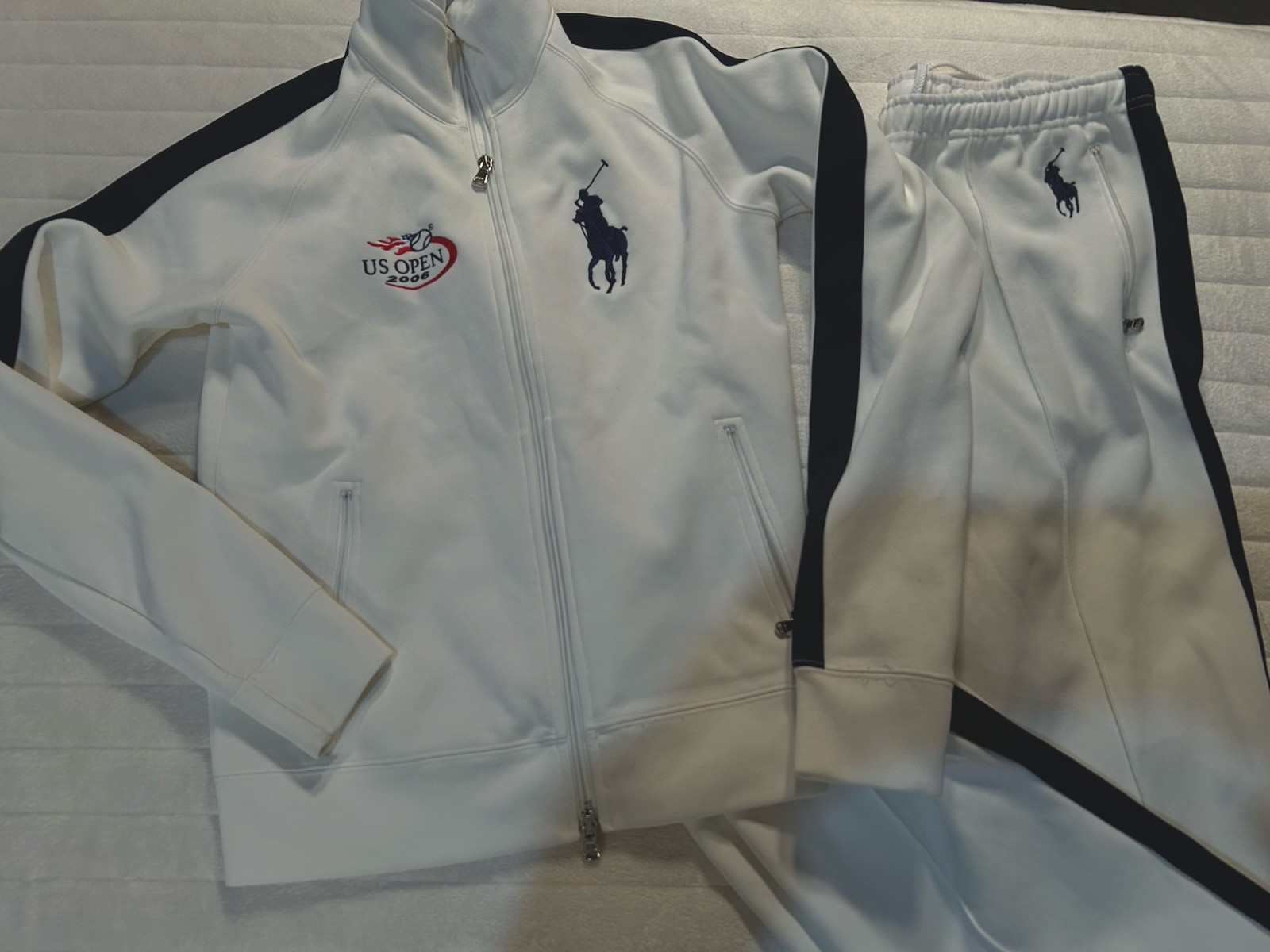 RLX Ralph Lauren Big Pony 2006 US Open SET TUTA giacca pantaloni RARO! Donna S