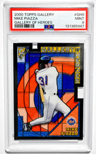 2000 Topps Gallery of Heroes Mike Piazza PSA 9